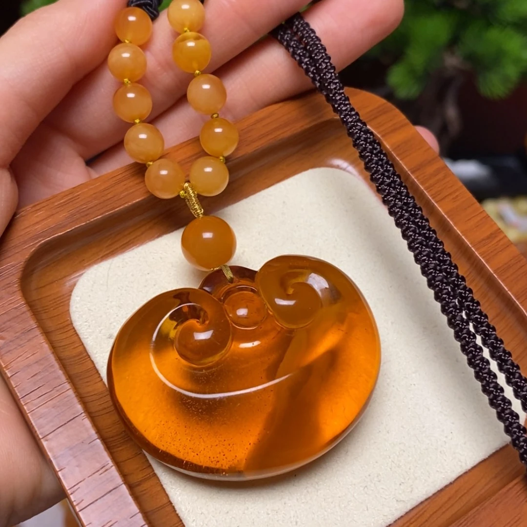 【闪购商品】未镶嵌颈饰蜜蜡青****?项链