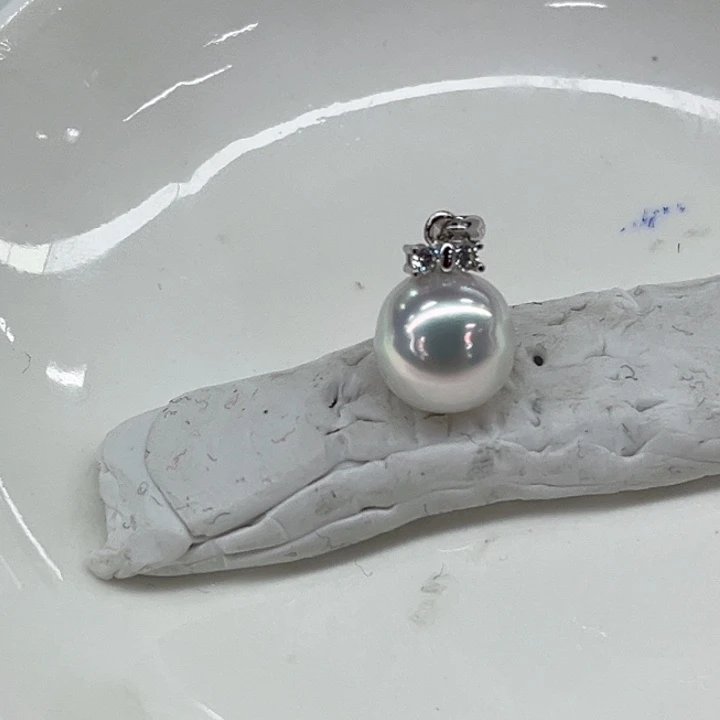 颈饰银S925镶嵌海水珍珠10-11