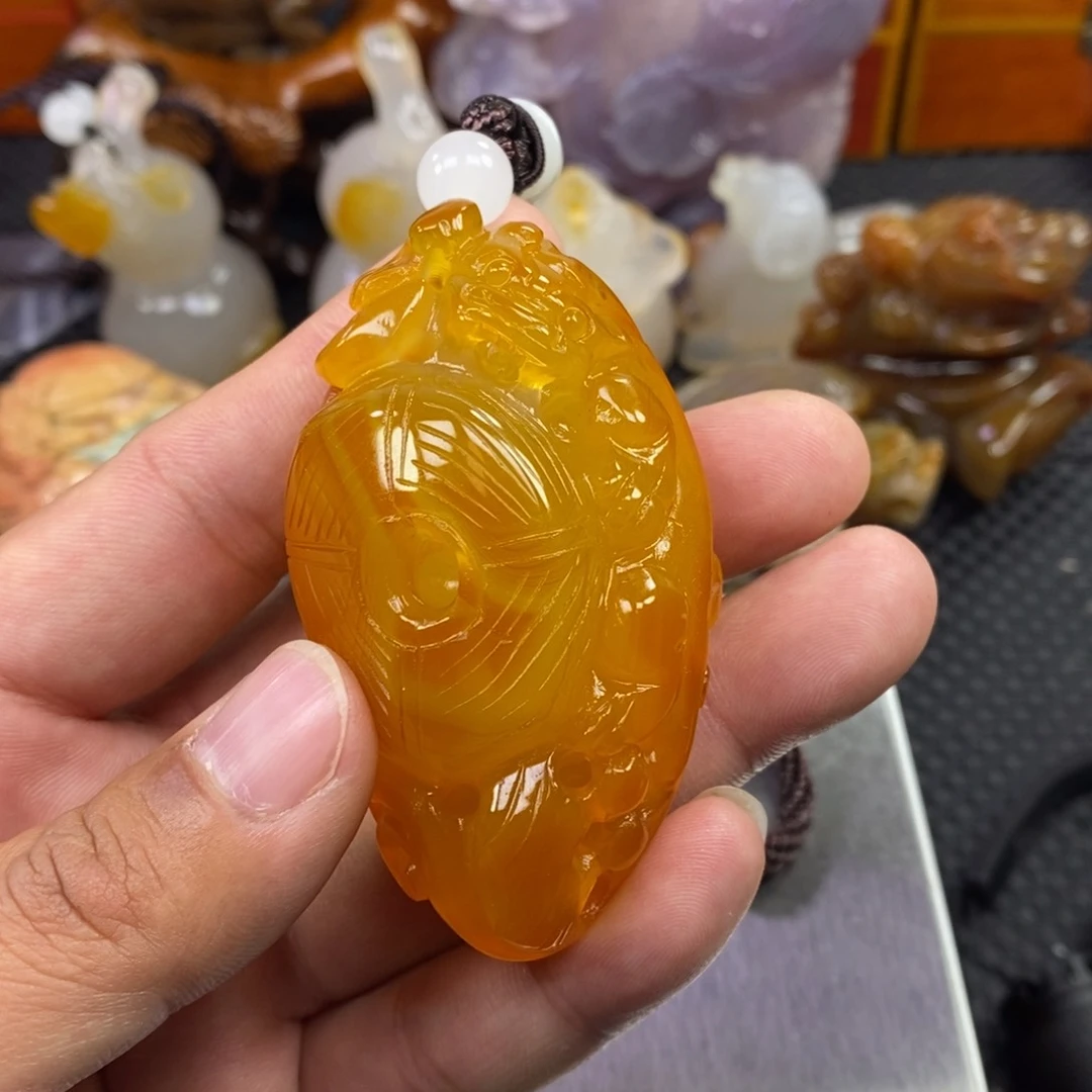 玛瑙/玉髓手把未镶嵌快***活
