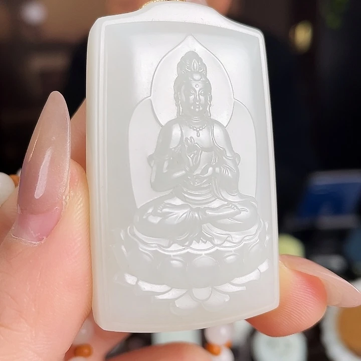 和田玉未镶嵌颈饰定制发货