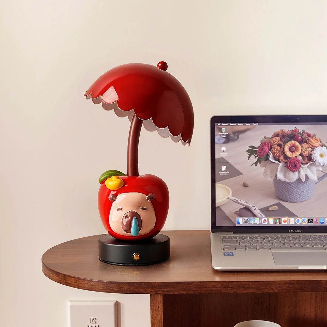 贝汉美可爱卡皮巴拉台灯高级感卧室床头灯生日新婚结婚礼物送女生
