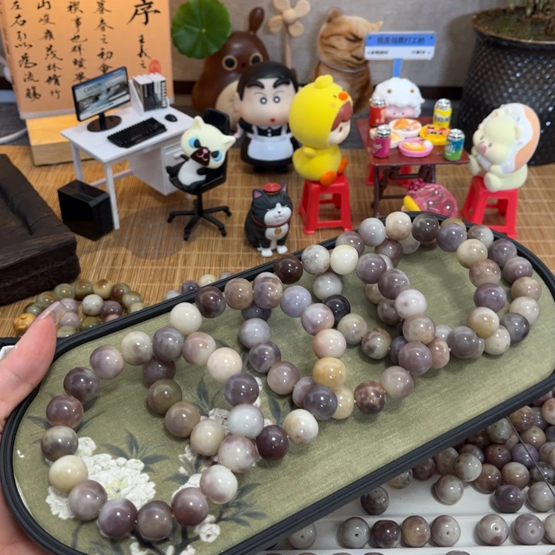 白玉菩提手串卡14葡萄苹果珠瑕疵介意勿拍随机