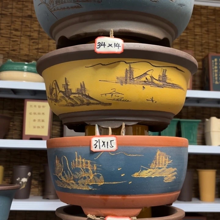 紫砂花盆               100-4