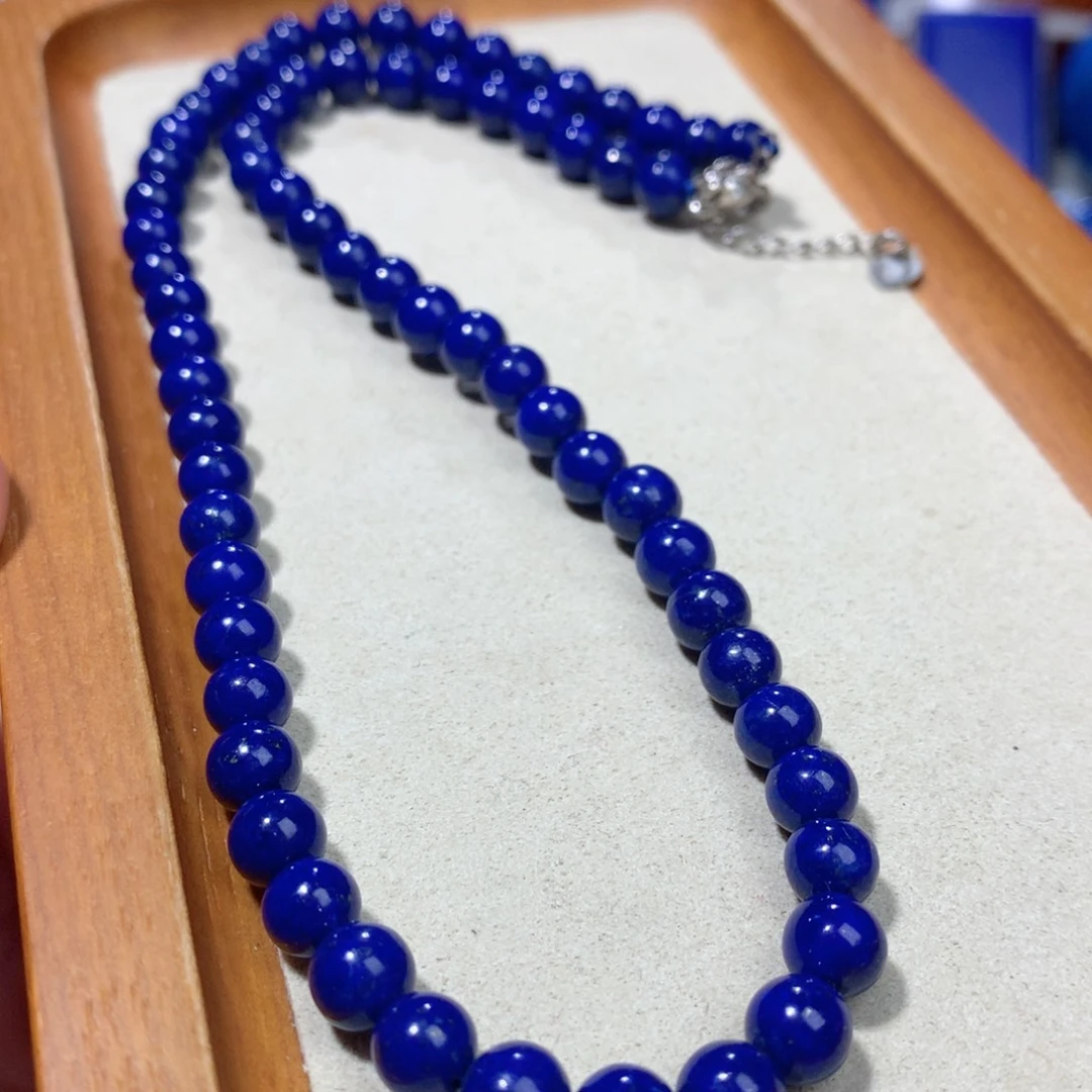 青金石未镶嵌6m项链