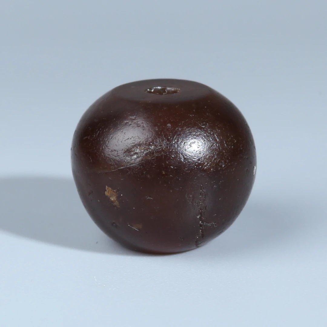 H03-063 藏系满风化糖球玛瑙圆珠 11*9mm