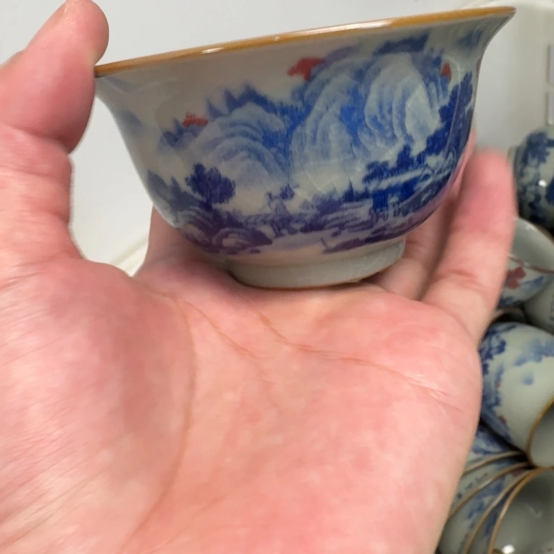 瓷片陶泥万里山川大压手微瑕疵