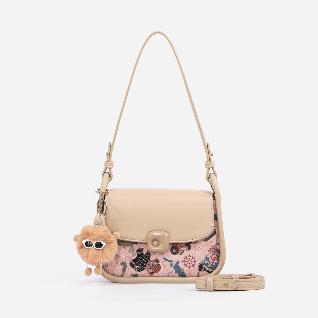 肩包印花单肩包设计师小方包链条包软面中号腋下经典