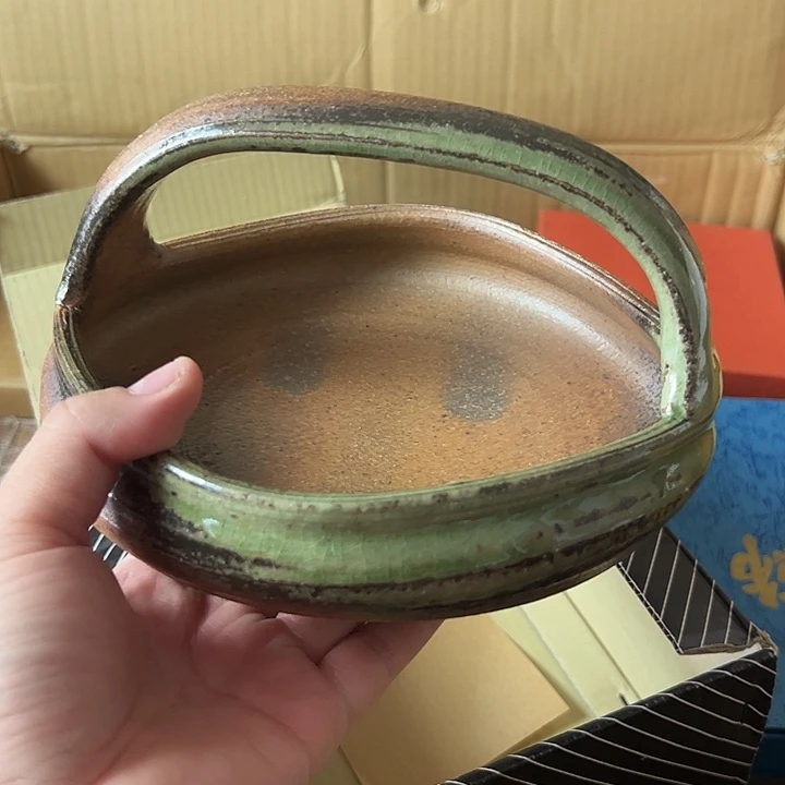 瓷片提梁钵陶胎瓷器
