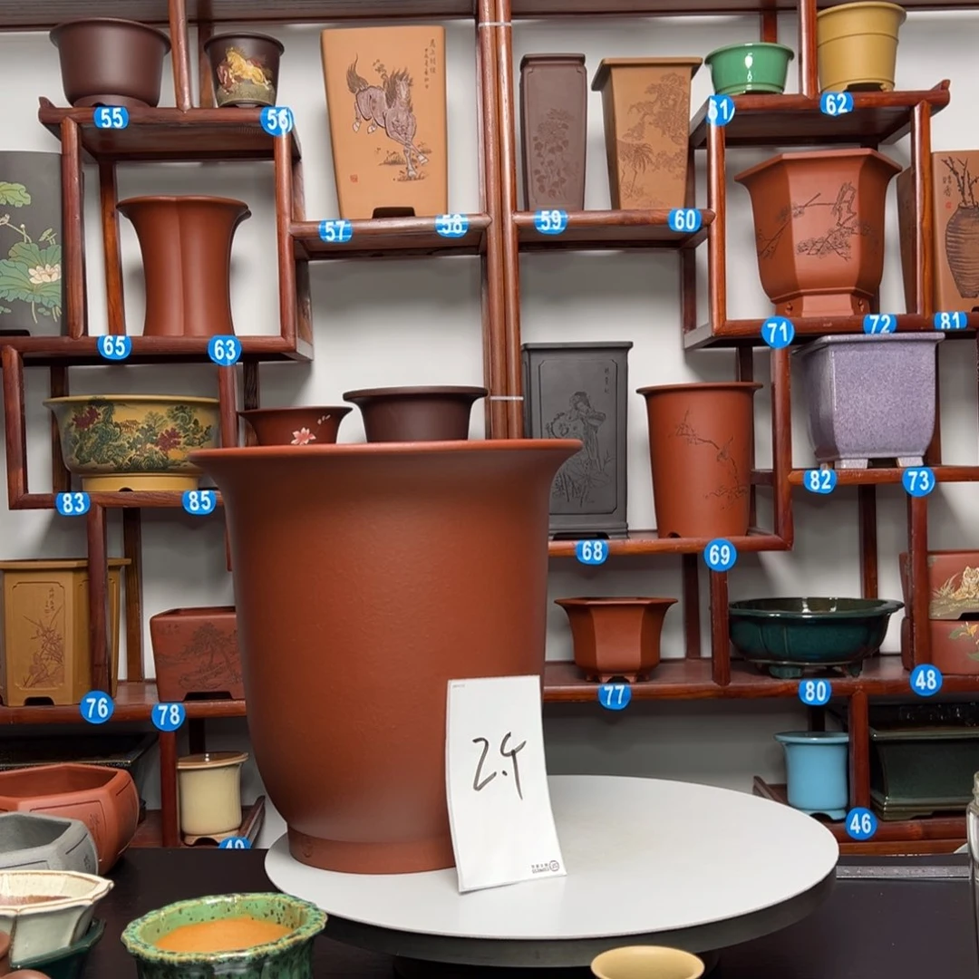 紫砂花盆用****4金钟花盆