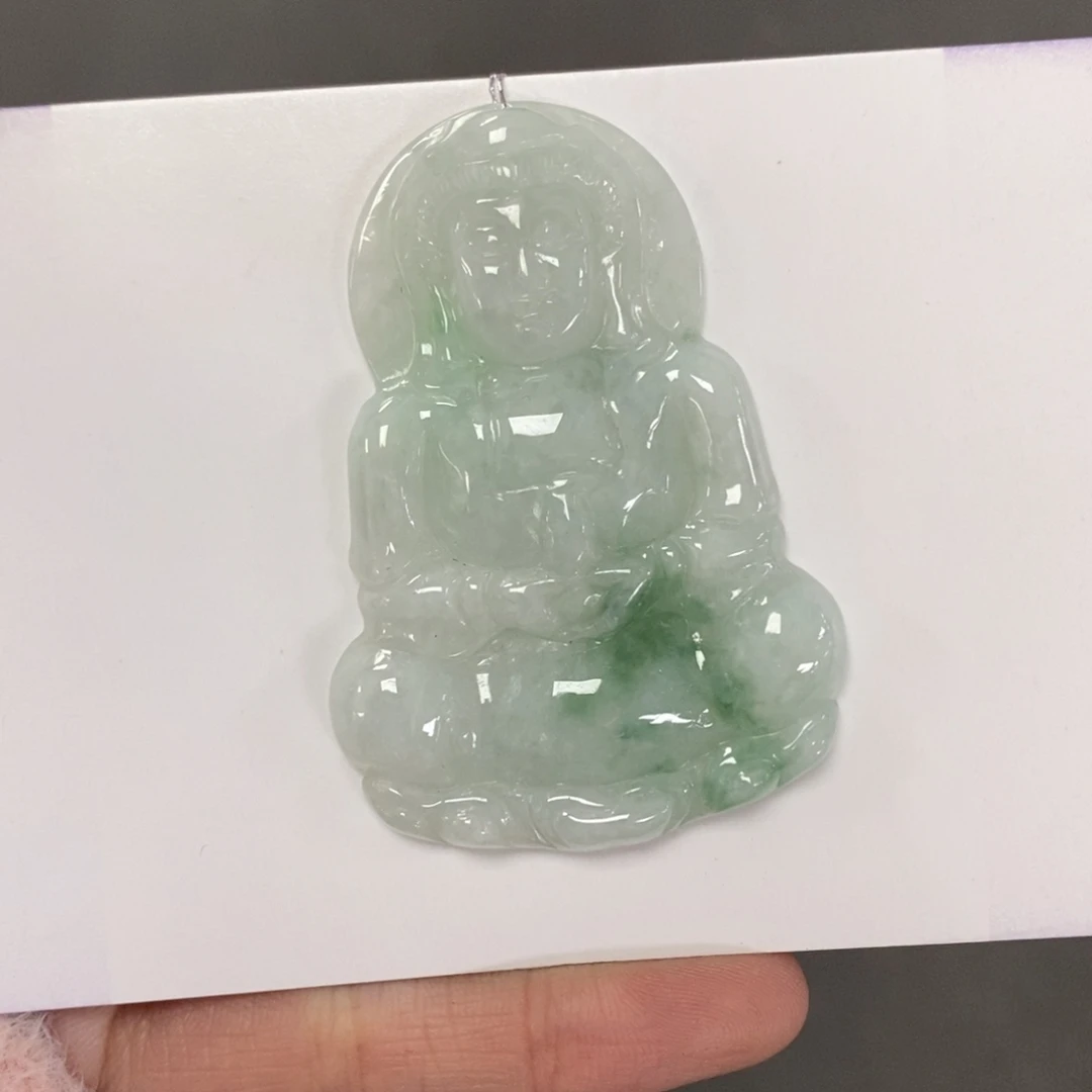 翡翠颈饰未镶嵌观音