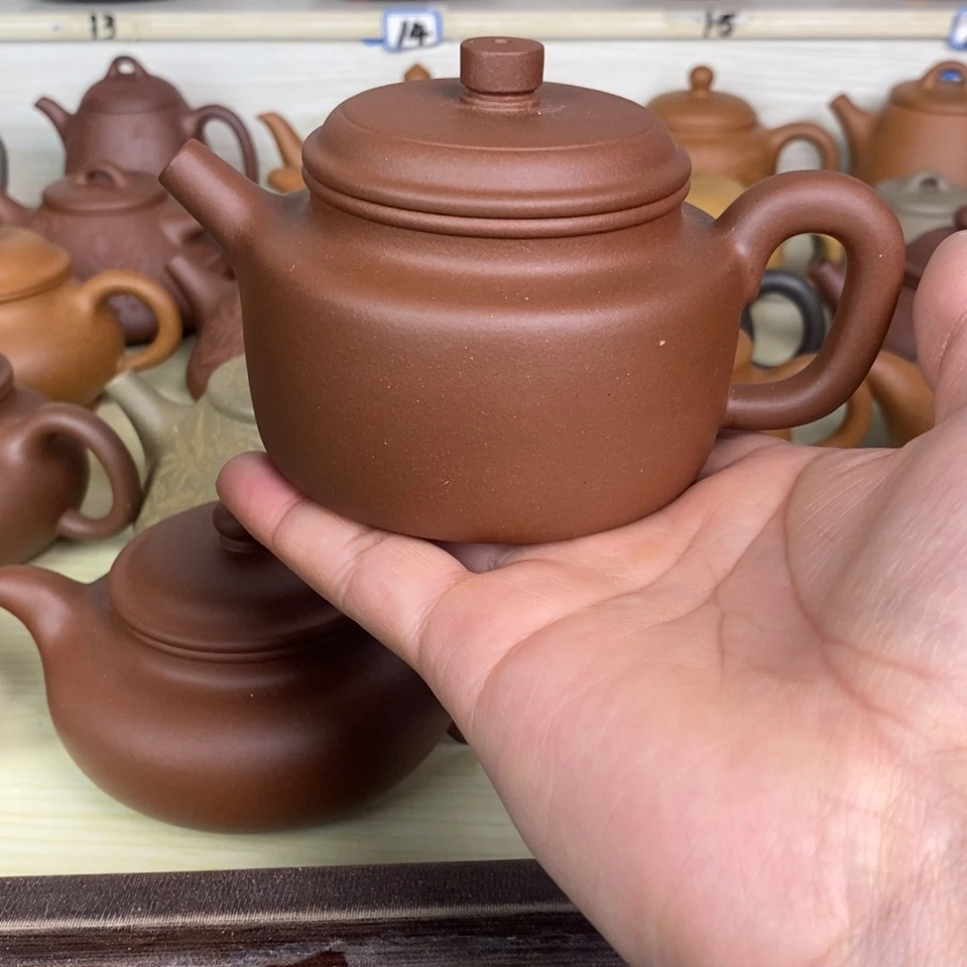 紫砂茶壶德钟原矿深井紫泥200cc左右0添加半手工