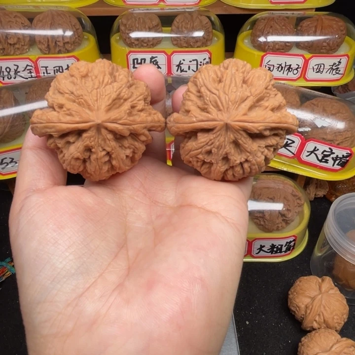 文玩核桃把件1号49尺全品无修大粗筋筋筋到底