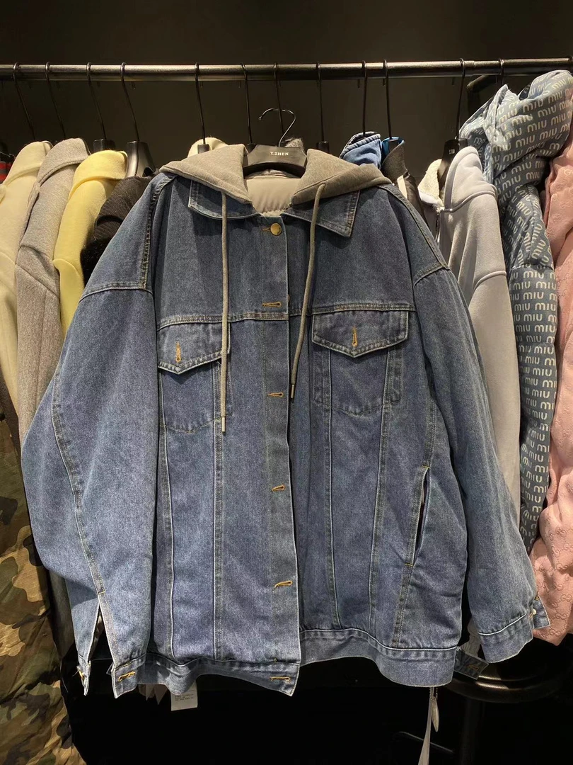 冬上新！买手店潮牌超级大版型牛仔超厚外套3斤4重