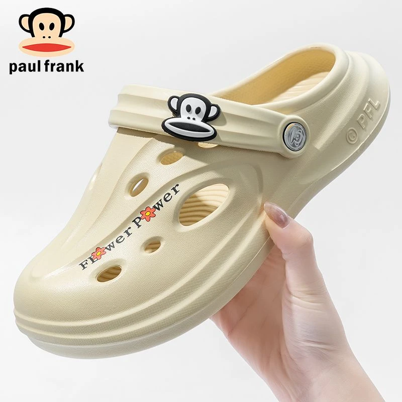 大嘴猴洞洞鞋凉鞋女家用防滑外穿厚底轻便情侣静音沙滩鞋男