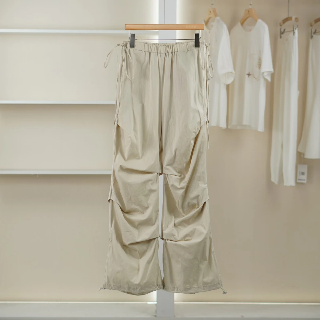 麦迪尚品【文M】51216238 简约系带装饰长裤春夏女装专柜正品