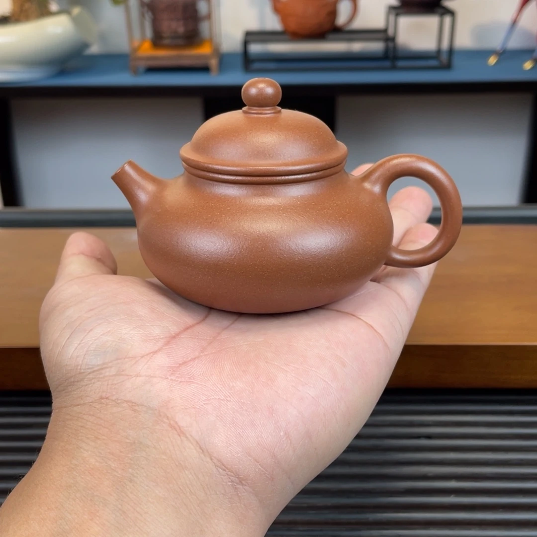 紫砂茶壶台西紫泥容天150cc