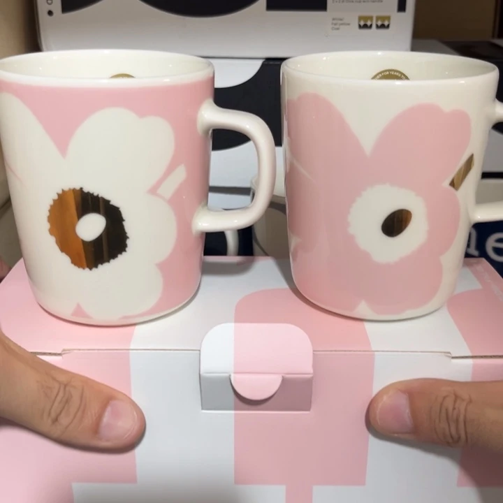 marimekko粉金对杯250ml*2