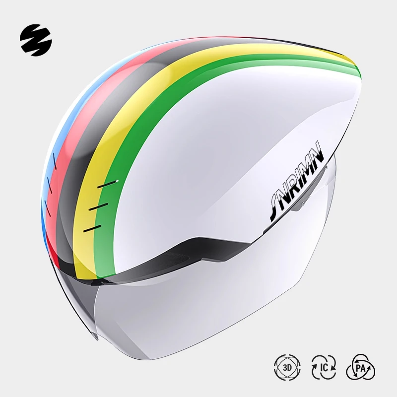 森瑞梦TT-86气动自行车骑行头盔铁三计时赛男女款安全帽公路车