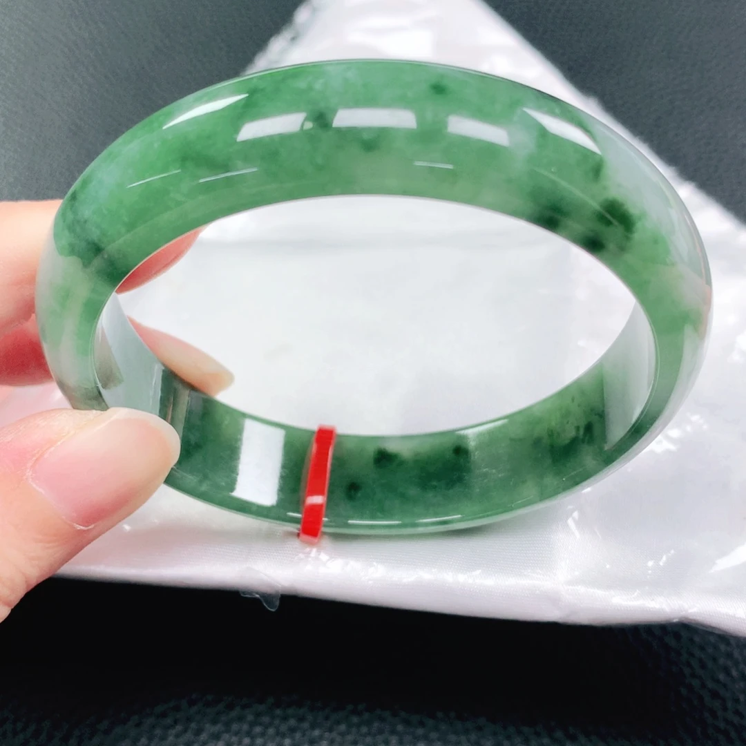 未镶嵌手镯翡翠58圈