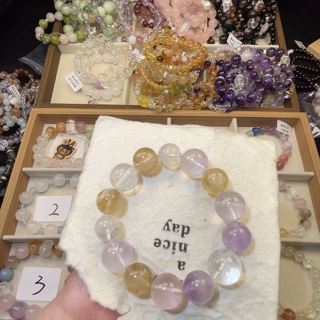 水晶手串未镶嵌多宝