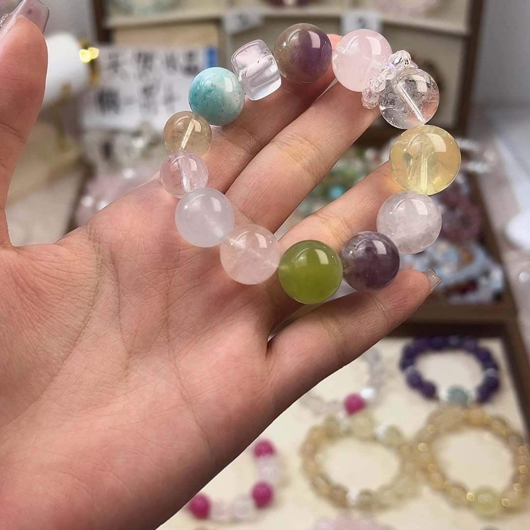 烟晶手链银S925镶嵌