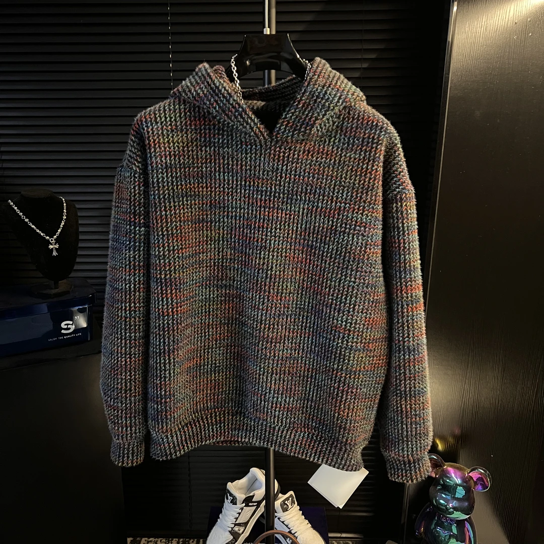 DB-秋冬新品男装加绒免烫抗皱重磅冬季休闲连帽卫衣加绒加厚男款