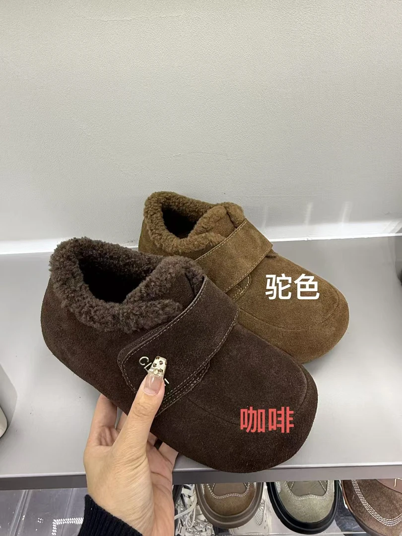 SG冬季圆头纯色百搭保暖时尚休闲鞋时尚宝宝女鞋HW1733G