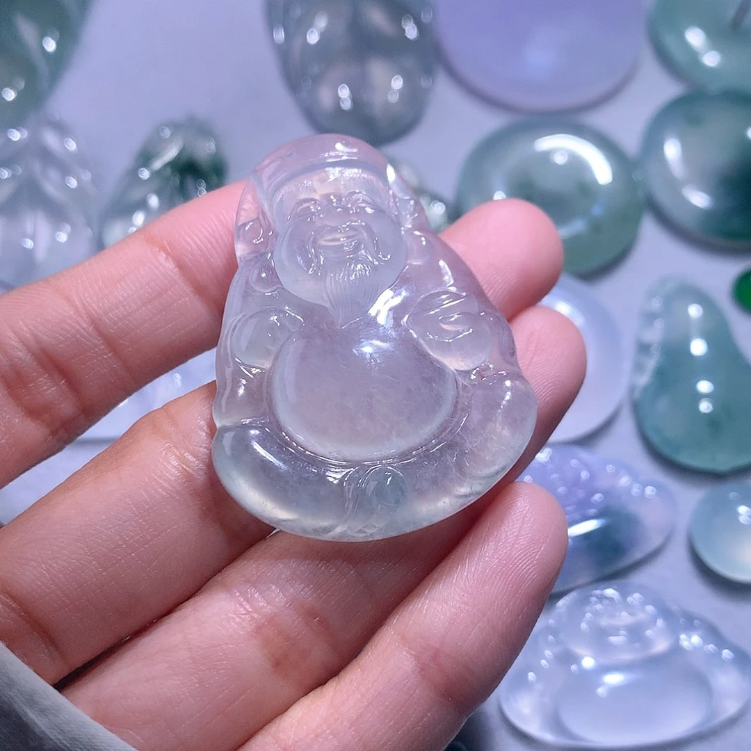 【闪购商品】翡翠颈饰未镶嵌财神