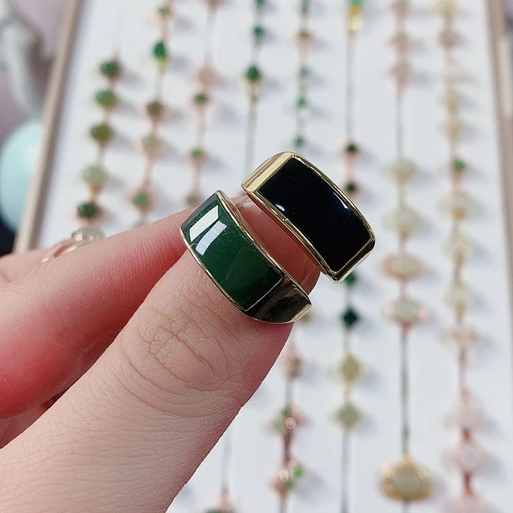 和田玉戒指未镶嵌大*