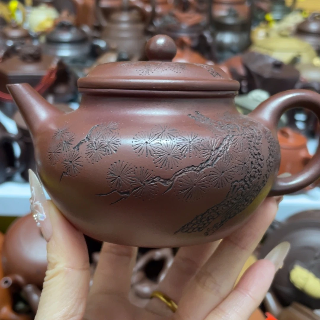 底槽青茶壶紫砂艺术作品