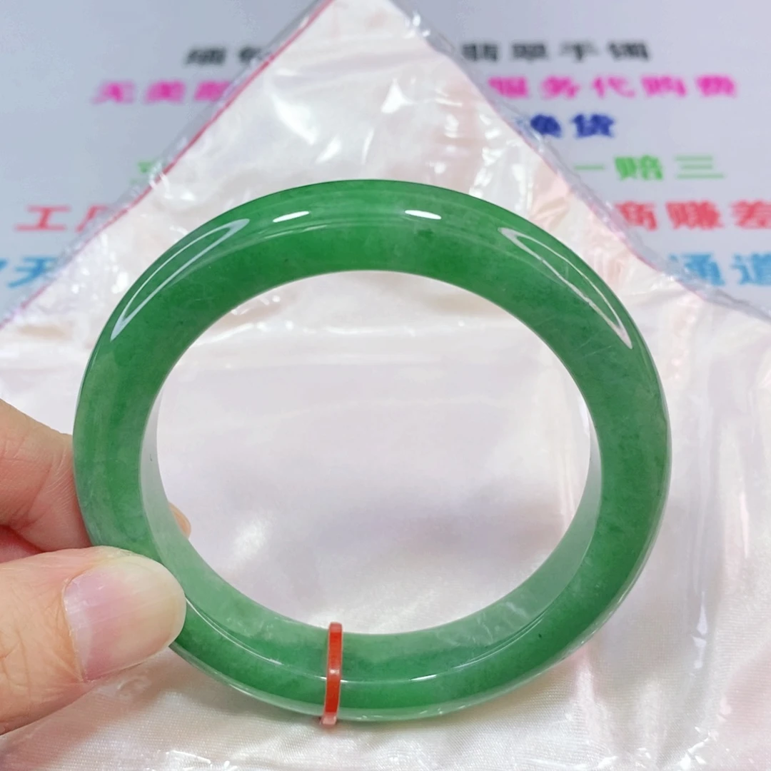 未镶嵌手镯翡翠56.8圈口正圈