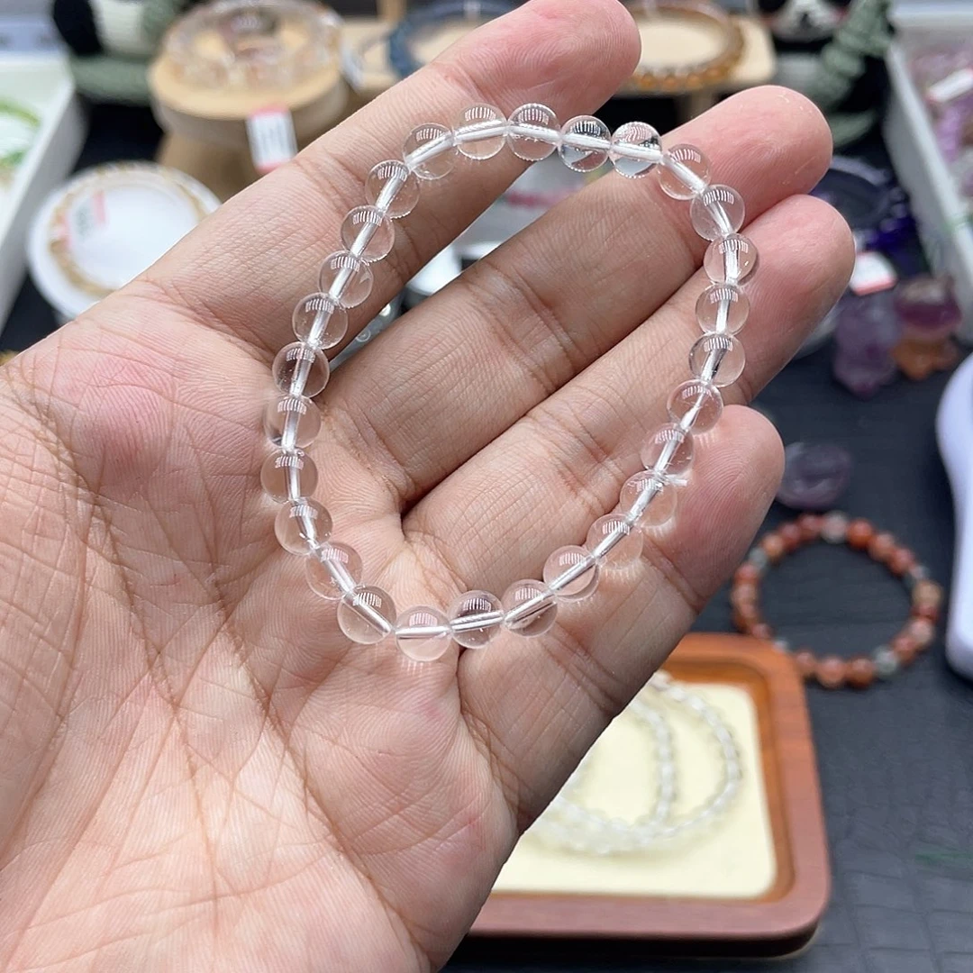 水晶手链未镶嵌白水晶