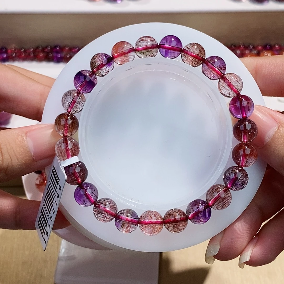 未镶嵌手链水晶黑加仑8