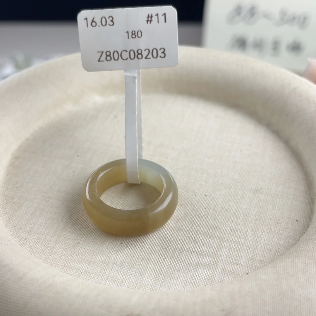 和田玉（糖玉）未镶嵌戒指16.03