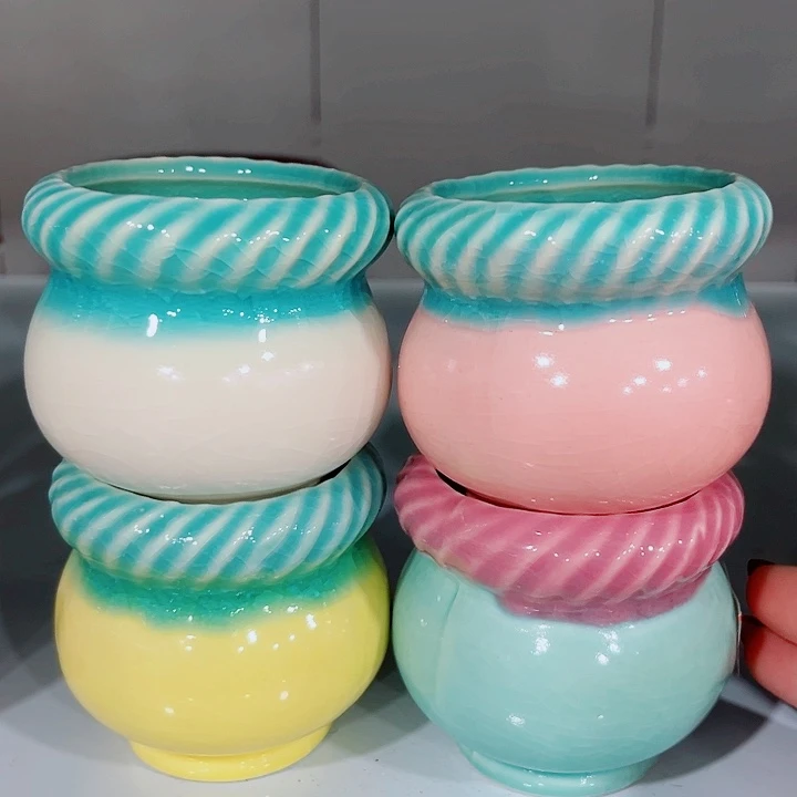 多肉陶瓷花盆满10元包邮