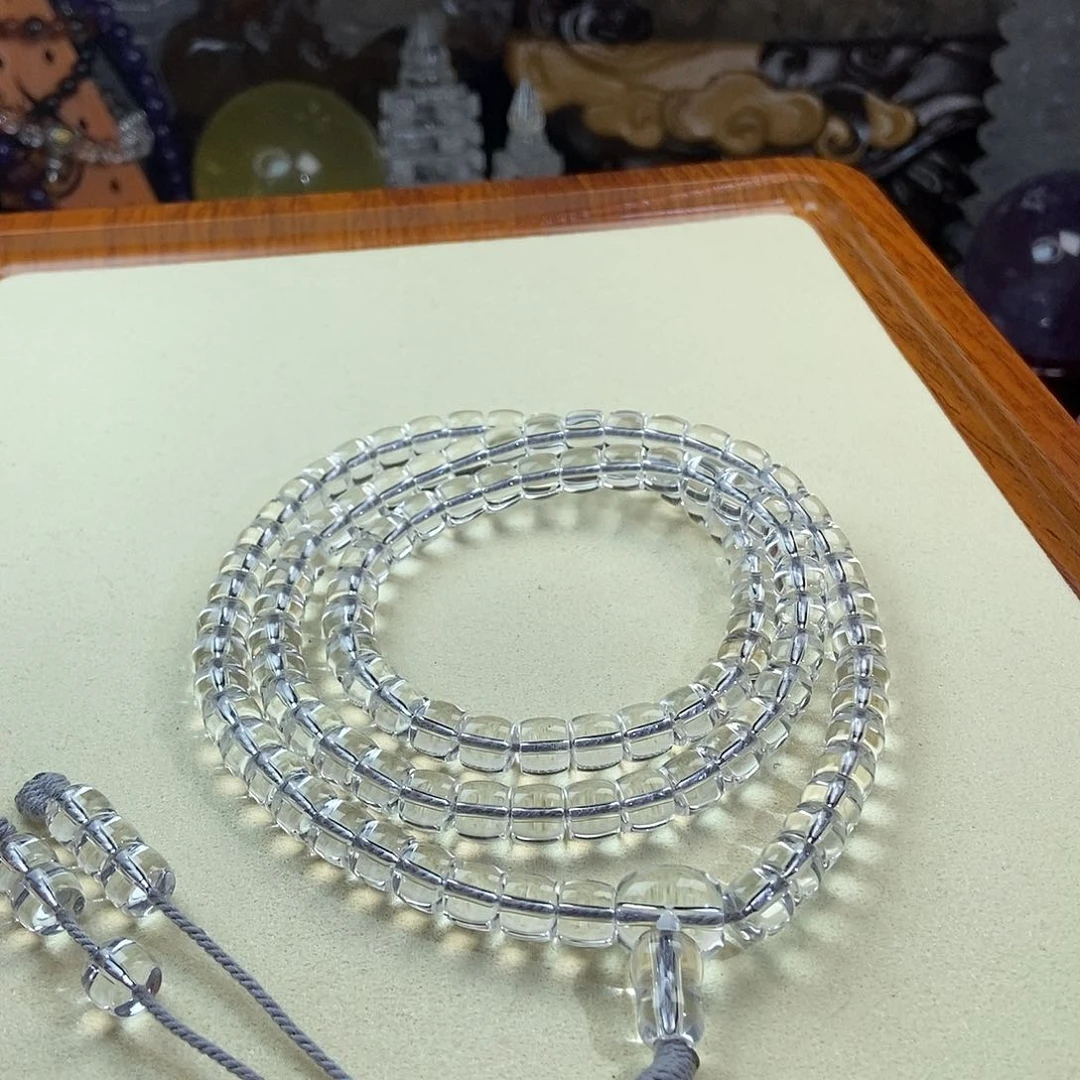 未镶嵌套链水晶水晶108颗盘珠