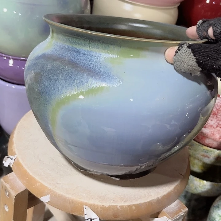 瓶口18高19瑕景德镇陶瓷满29包邮