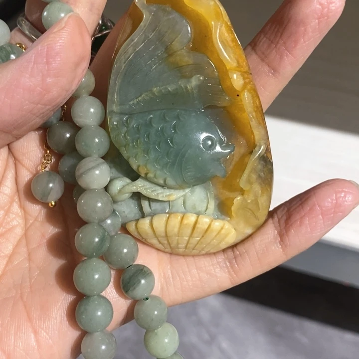 岫玉毛衣链未镶嵌