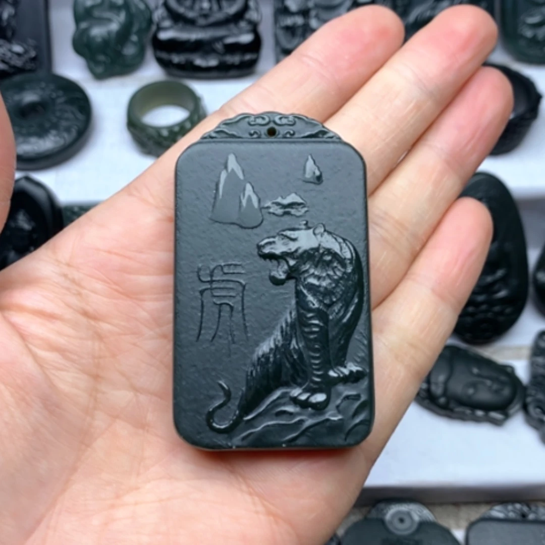 【闪购商品】和田玉颈饰未镶嵌2****中双面雕刻