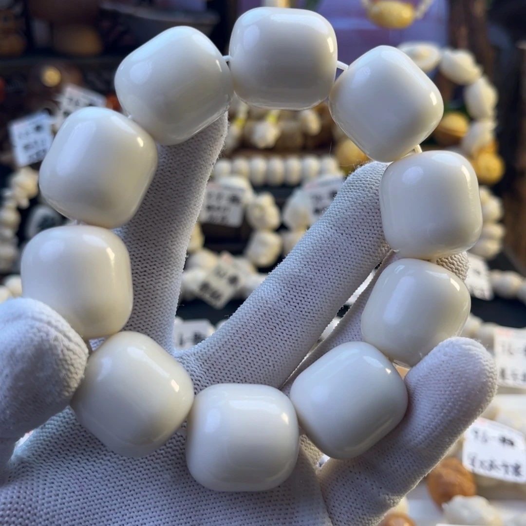 菩提根/象牙果手串-牙果大桶珠