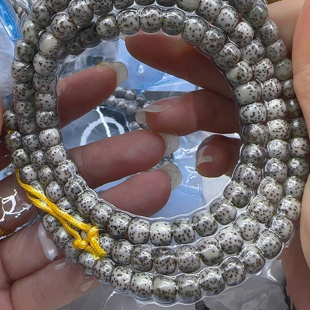 星月菩提手串56入门石玉星月菩提76桶108