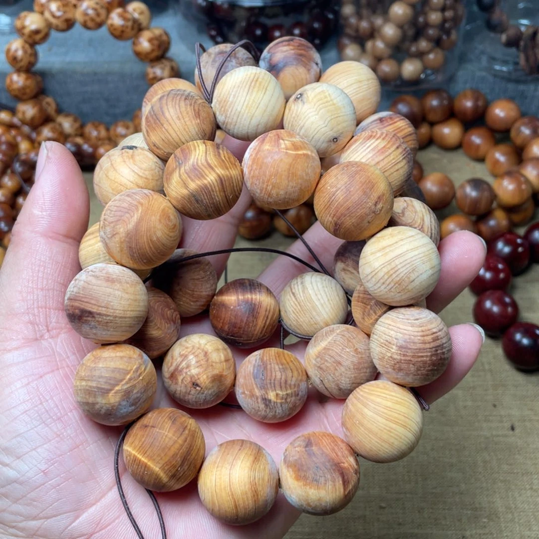 柏木其他2.0太行崖柏陈化闪电水波瑕疵珠