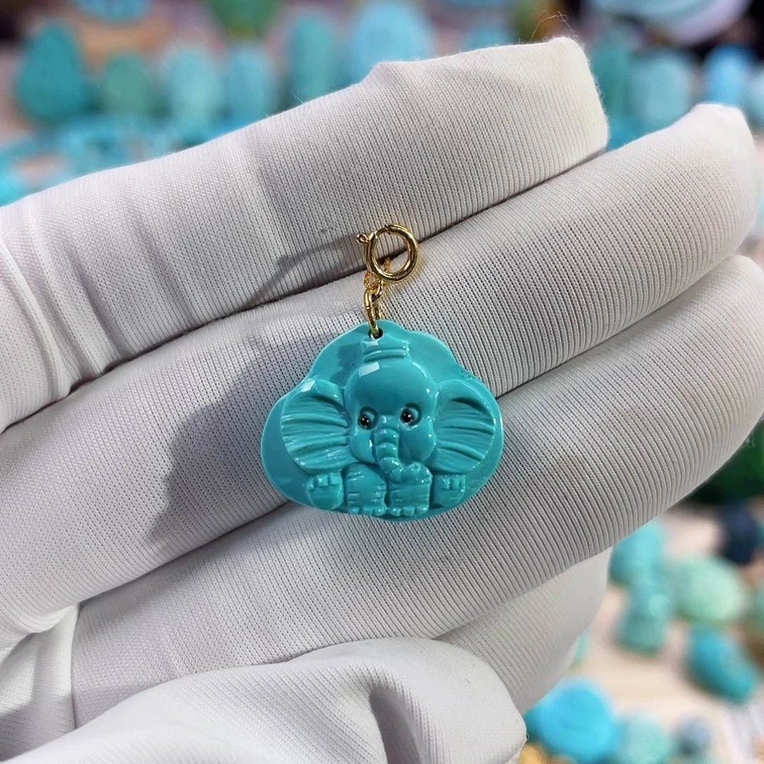 绿松石珠宝奇石未镶嵌