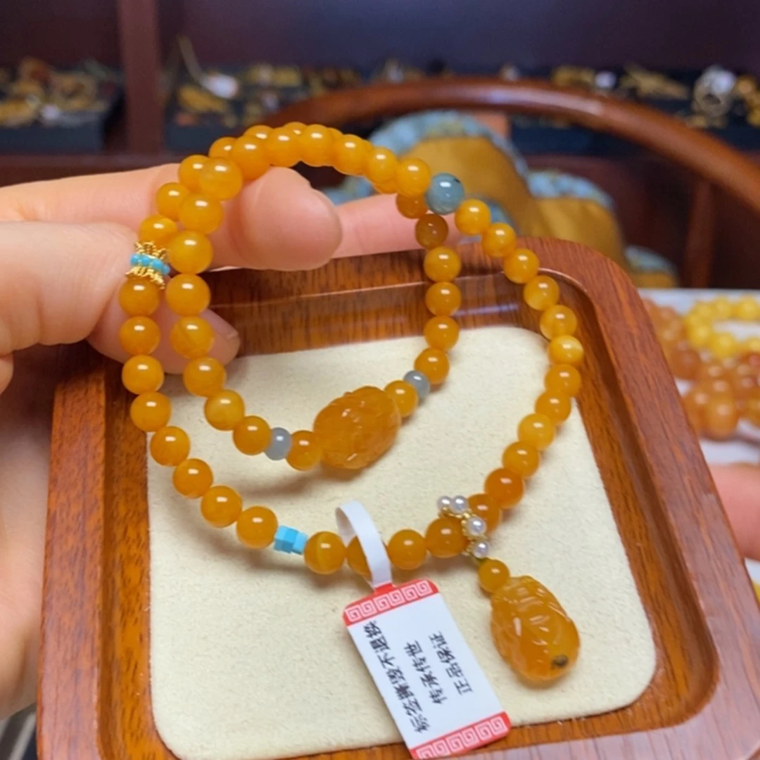 【闪购商品】蜜蜡手链未镶嵌手串