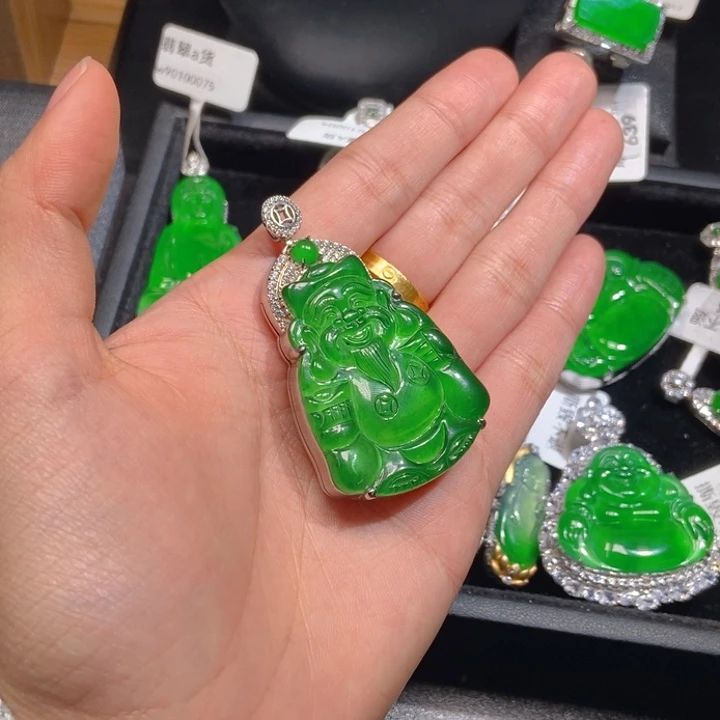 翡翠未镶嵌吊坠(不含链)