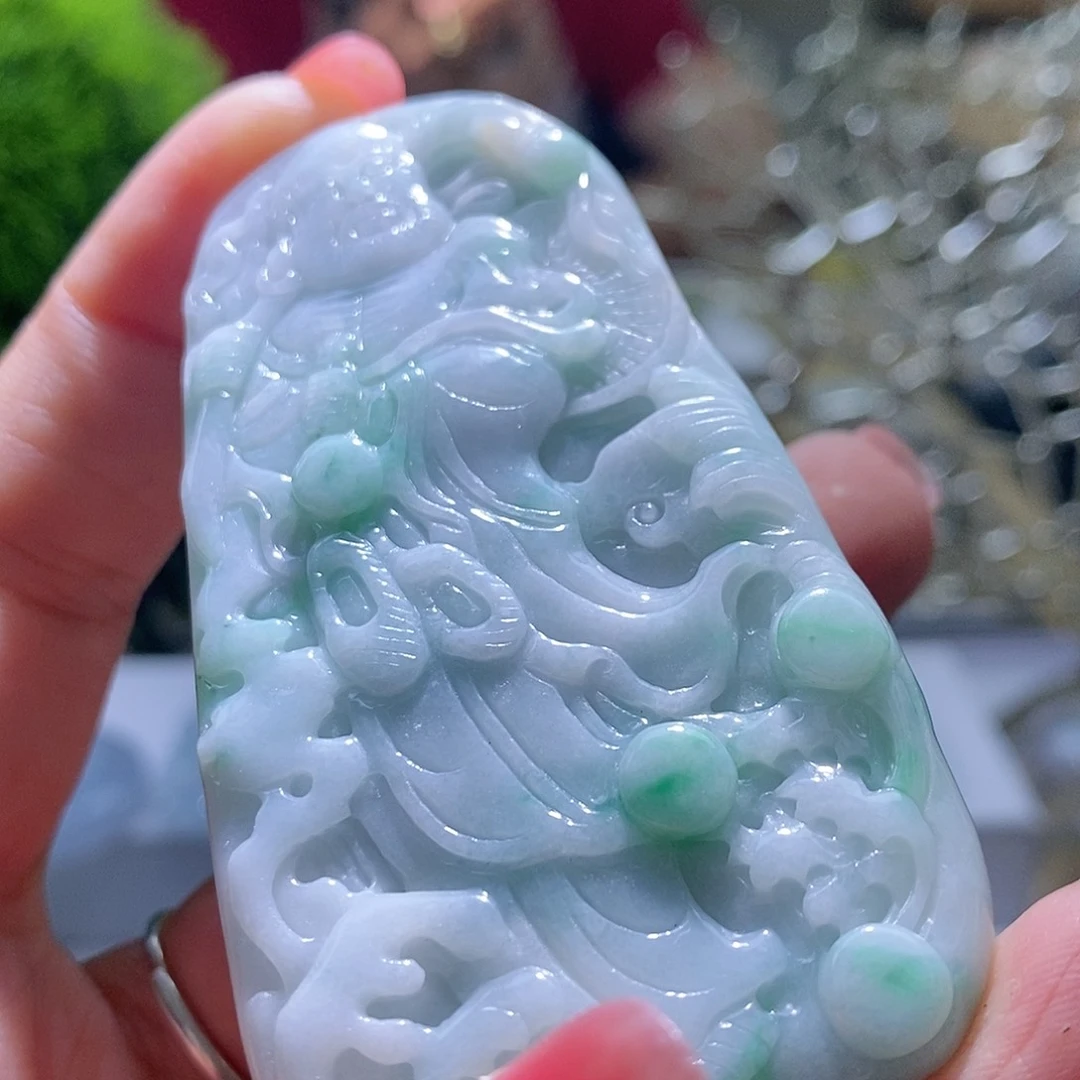 【闪购商品】翡翠未镶嵌颈饰达摩