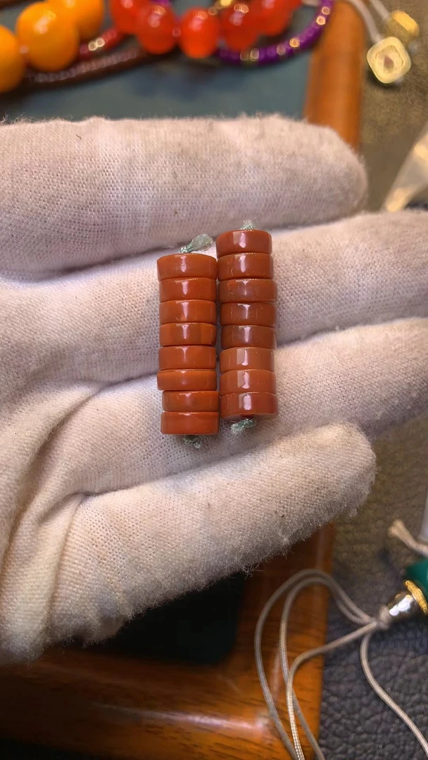 南红隔片8.5X2.5一组 多样性发其一