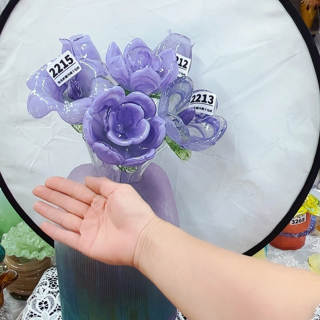 6朵花 家悦琉璃工艺品