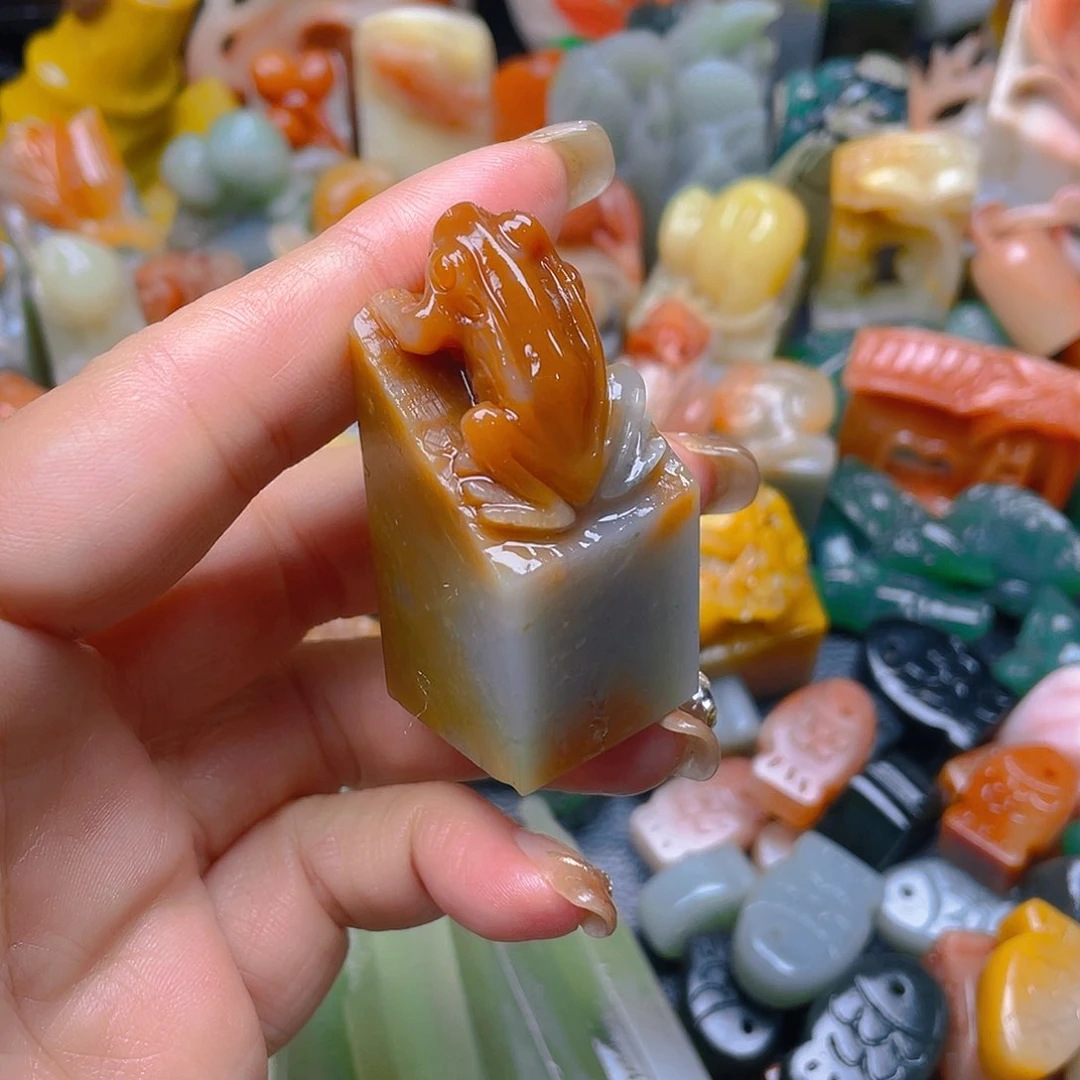 青田石印石纯手工