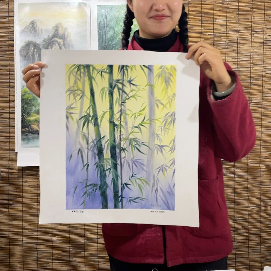 油画薇爽恭喜竞拍成功